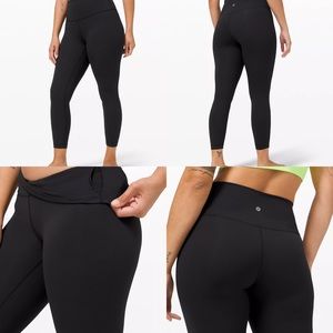 (P46) Lululemon Wunder Under HR Tight 25" FLuo